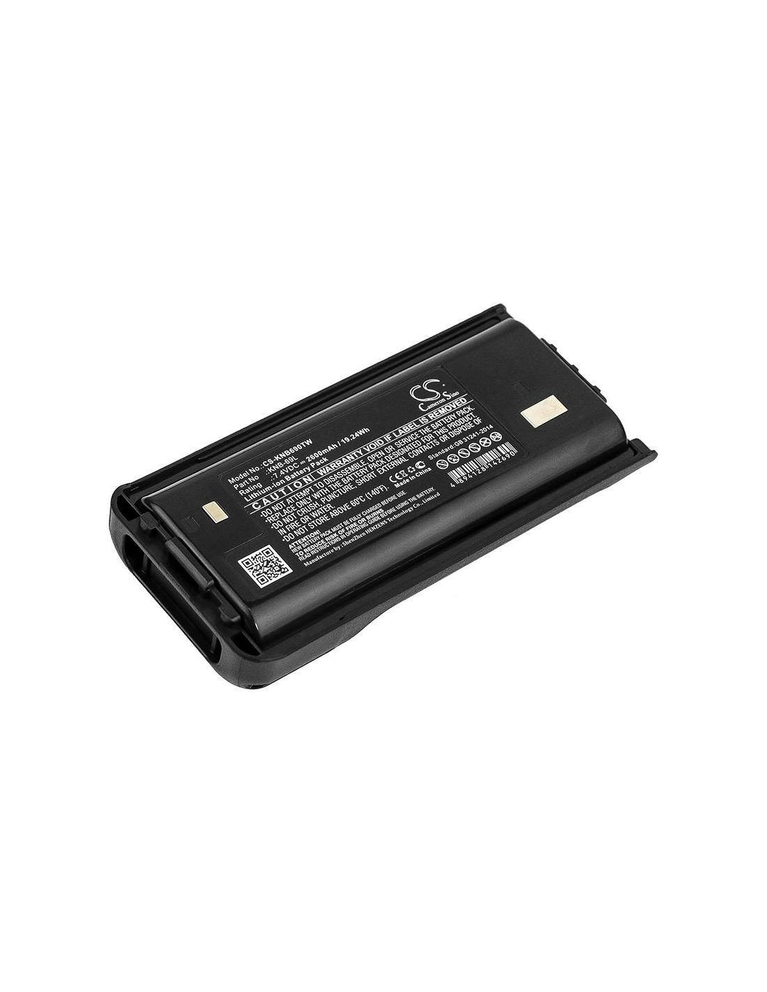 Li-ion Battery fits Kenwood, Nx-240, Nx-240v16p, Nx-240v16p2 7.4V, 2600mAh Two-Way Radio Cameron Sino Technology Limited