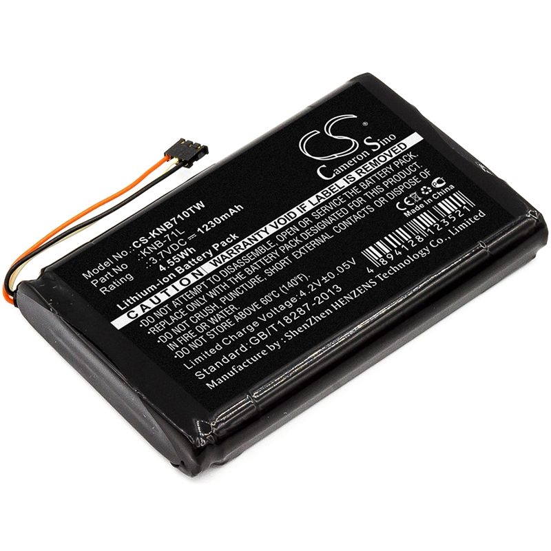 Li-ion Battery fits Kenwood, Pkt-03k, Pkt-23, Pkt-23k 3.7V, 1230mAh Two-Way Radio Cameron Sino Technology Limited