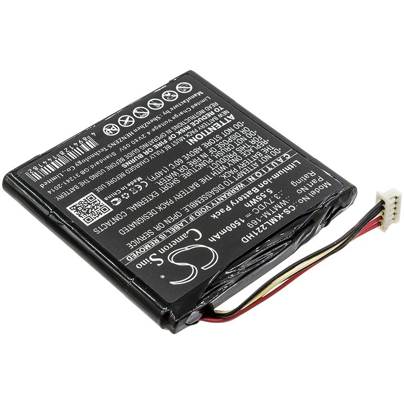 Li-ion Battery fits Kingston, Mlw221, Kingston 3.7V, 1500mAh Storage Cameron Sino Technology Limited