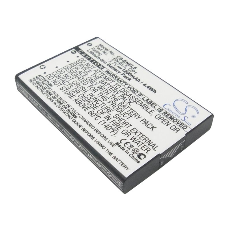 Li-ion Battery Fits Klicktel, Navigator K5, Nikon, Coolpix 3700 3.7v, 1200mah Camera Cameron Sino Technology Limited