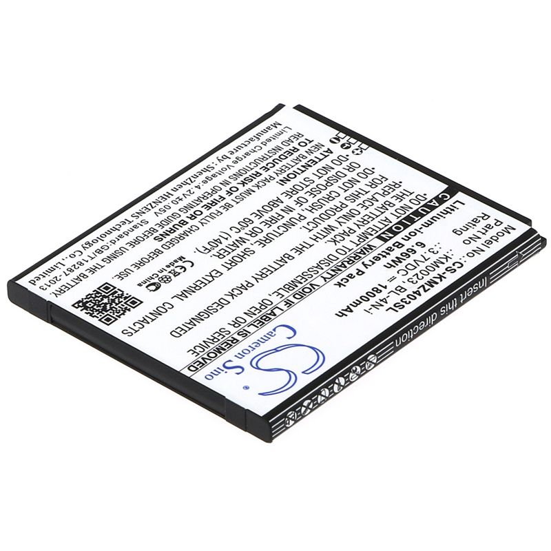 Li-ion Battery fits Kruger&matz, andromax i6c, km0403, km0404 3.7V, 1800mAh Mobile & SmartPhone Cameron Sino Technology Limited