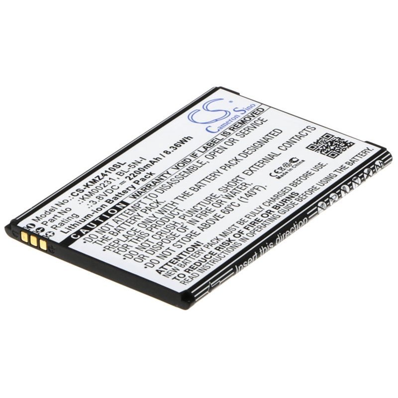Li-ion Battery fits Kruger&matz, km0410, km0413, live 2 3.8V, 2200mAh Mobile & SmartPhone Cameron Sino Technology Limited