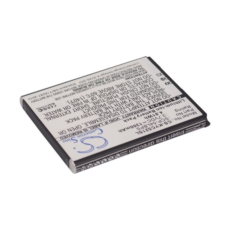 Li-ion Battery fits Kyocera, c5215, hydro edge 3.7V, 1300mAh Mobile & SmartPhone Cameron Sino Technology Limited
