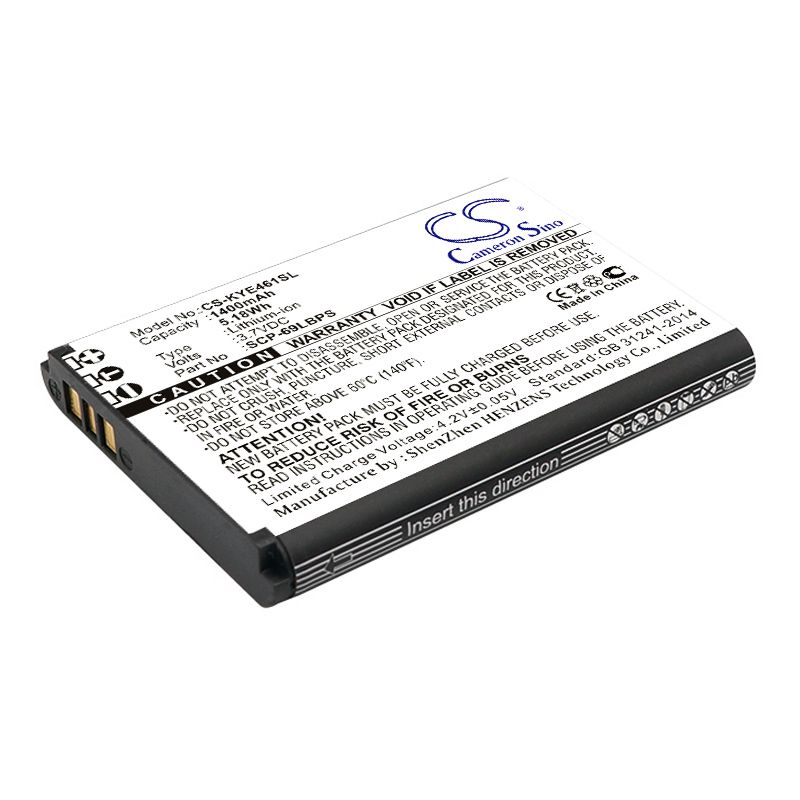 Li-ion Battery Fits Kyocera, Duraxtp, Duraxv Lte 3.7v, 1400mah Mobile & SmartPhone Cameron Sino Technology Limited