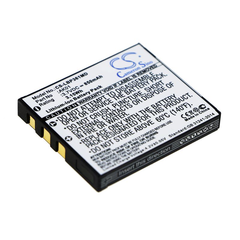 Li-ion Battery fits Labnet, Multichannel Pipettes, Single 3.7V, 850mAh Medical Cameron Sino Technology Limited