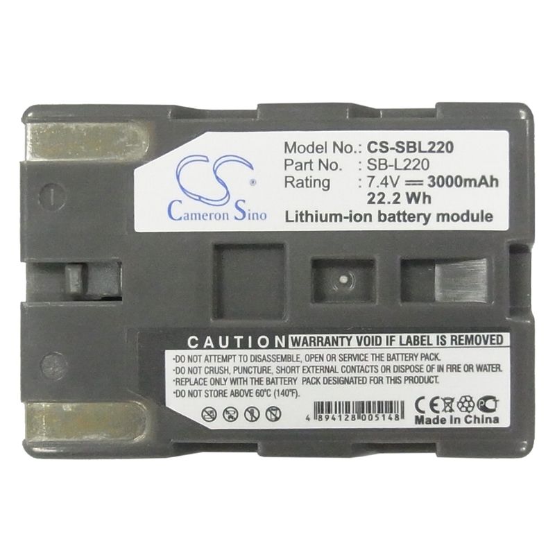 Li-ion Battery Fits Leaf, Afi-ii 7, Aptus 22, Aptus 65 7.4v, 3000mah Camera Cameron Sino Technology Limited