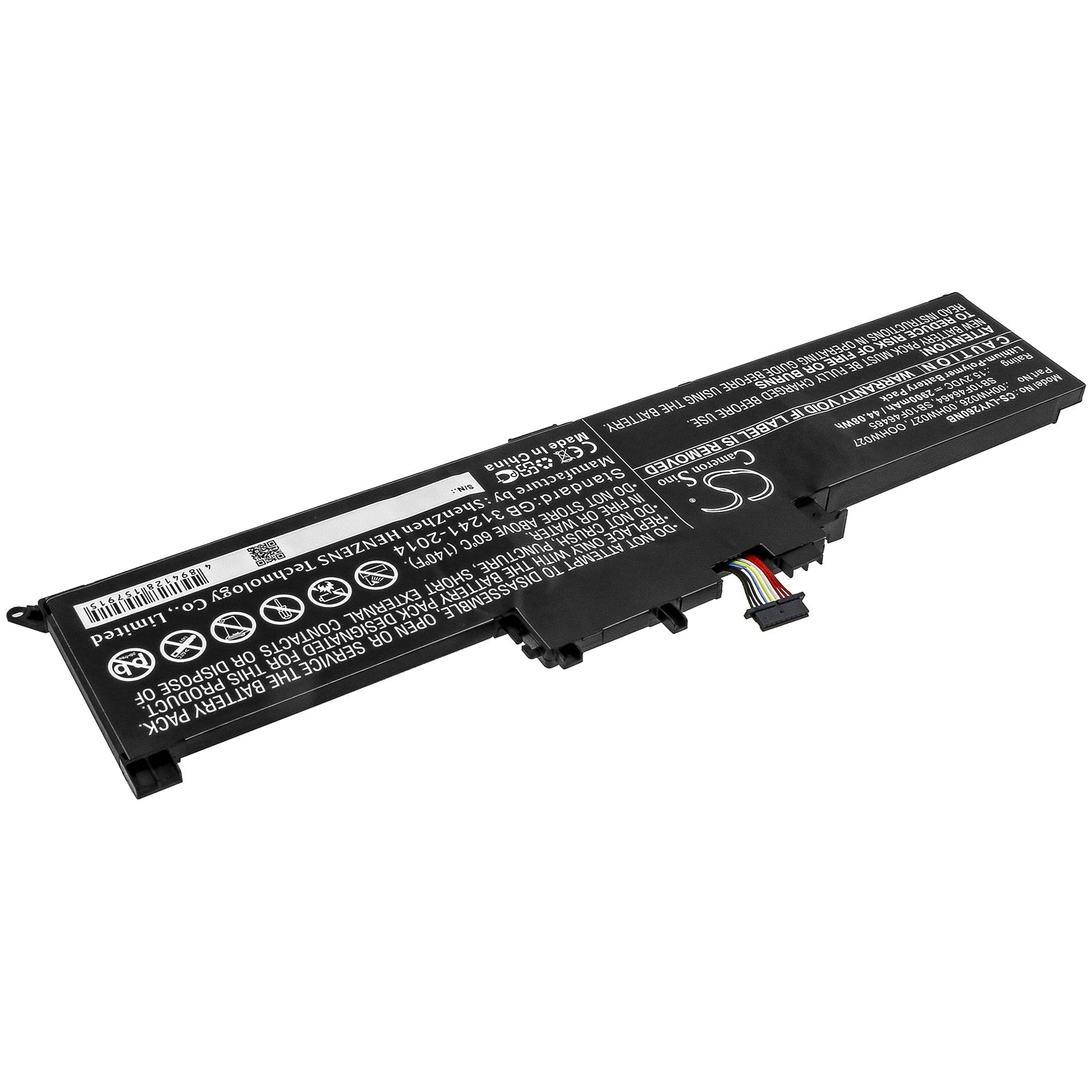 Li-ion Battery fits Lenovo, 00hw026, 00hw027, Oohw027, Sb10f46464, Sb10f46465 15.2V, 2900mAh Notebook & Laptop Cameron Sino Technology Limited