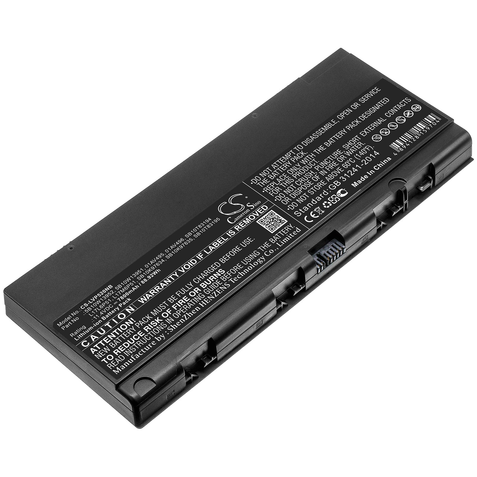 Li-ion Battery fits Lenovo, 01av495, 01av496, 5b10w13951, 5b10w13952, L17l6p51, L17m6p51, Sb10k97634, Sb10k97635, Sb10t83194, Sb Notebook & Laptop Cameron Sino Technology Limited