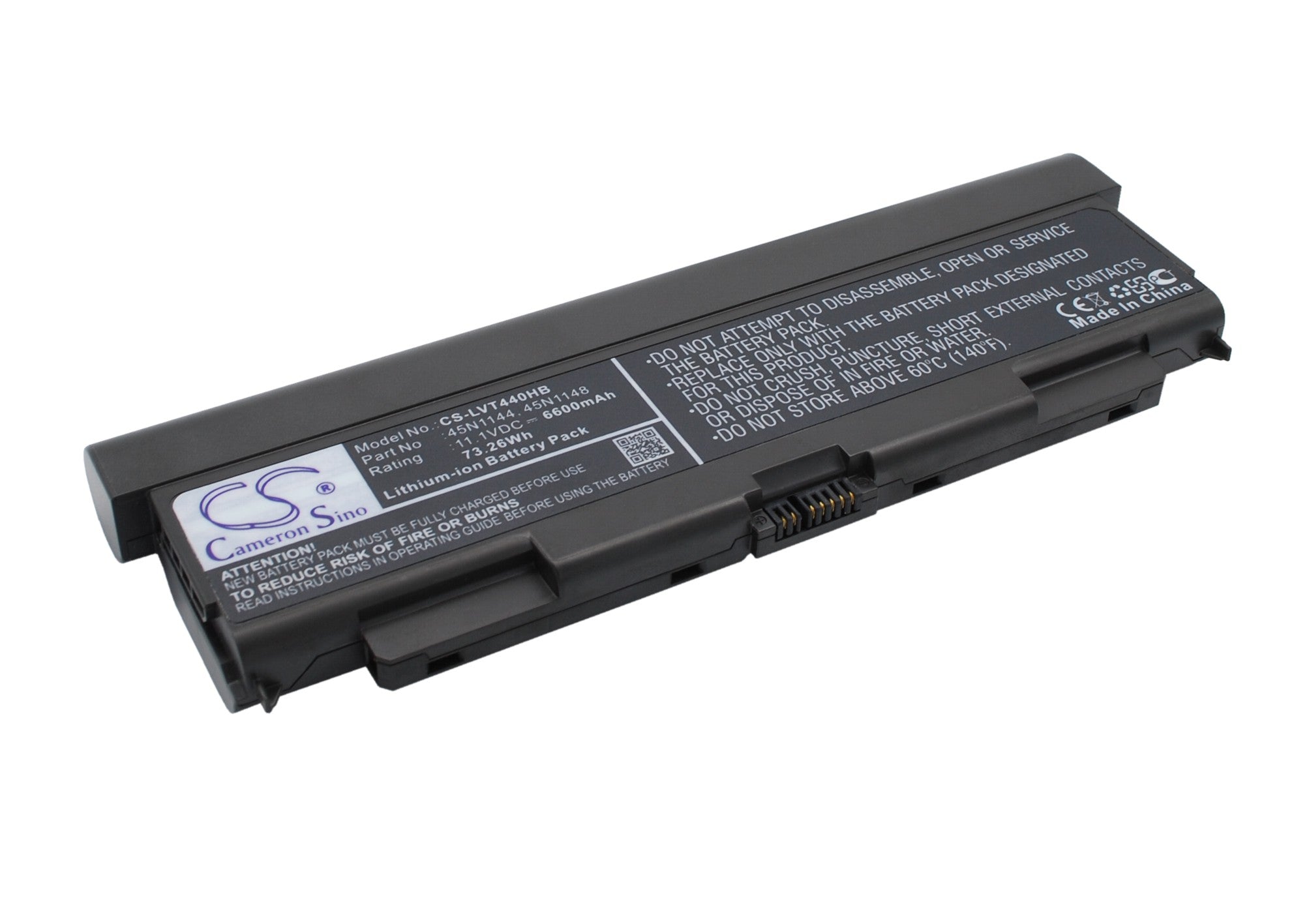 Li-ion Battery fits Lenovo, 20at0019cd, Thinkpad L440 11.1V, 6600mAh Notebook & Laptop Cameron Sino Technology Limited