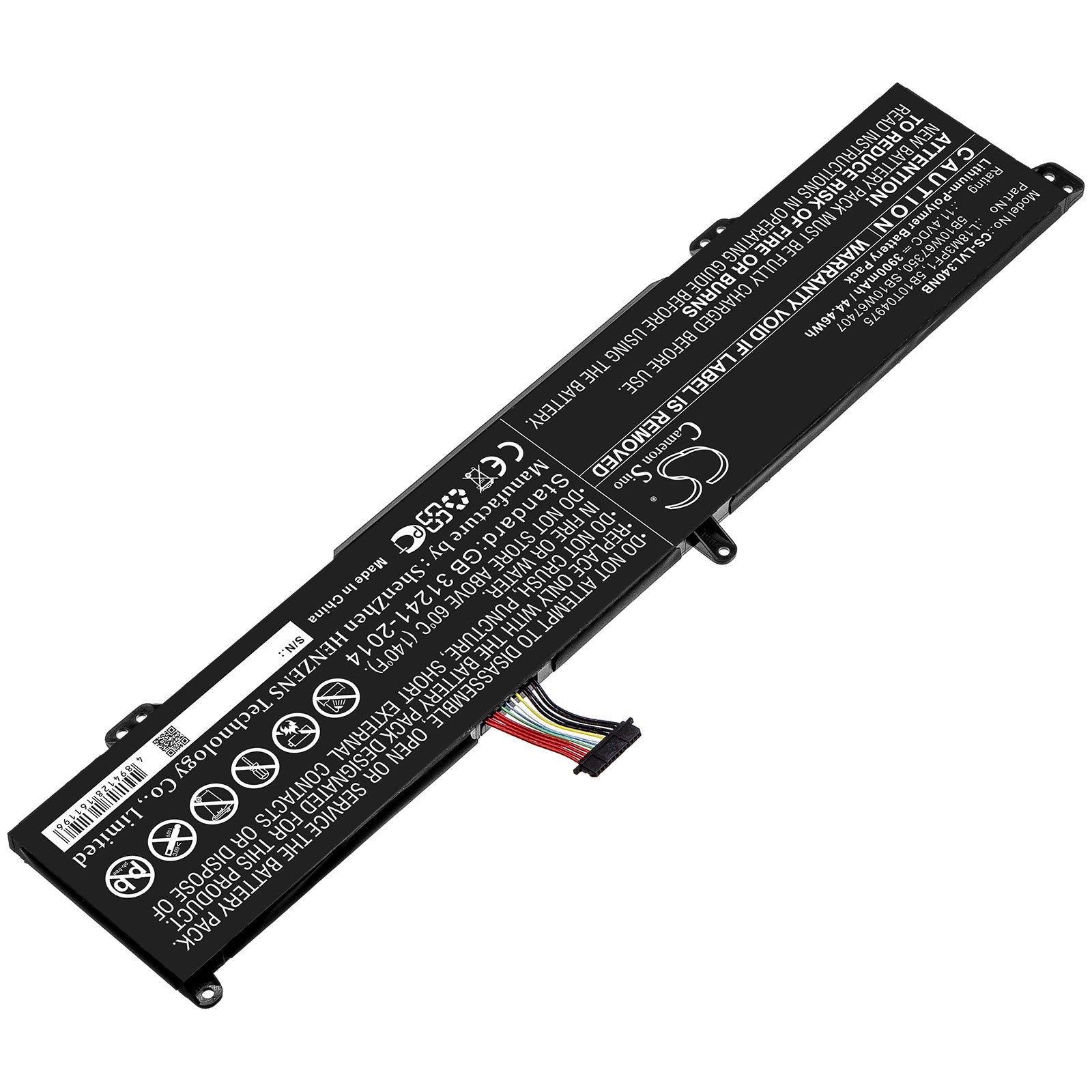 Li-ion Battery fits Lenovo, 5b10t04975, 5b10w67350, L18m3pf1, Sb10w67407 11.4V, 3900mAh Notebook & Laptop Cameron Sino Technology Limited