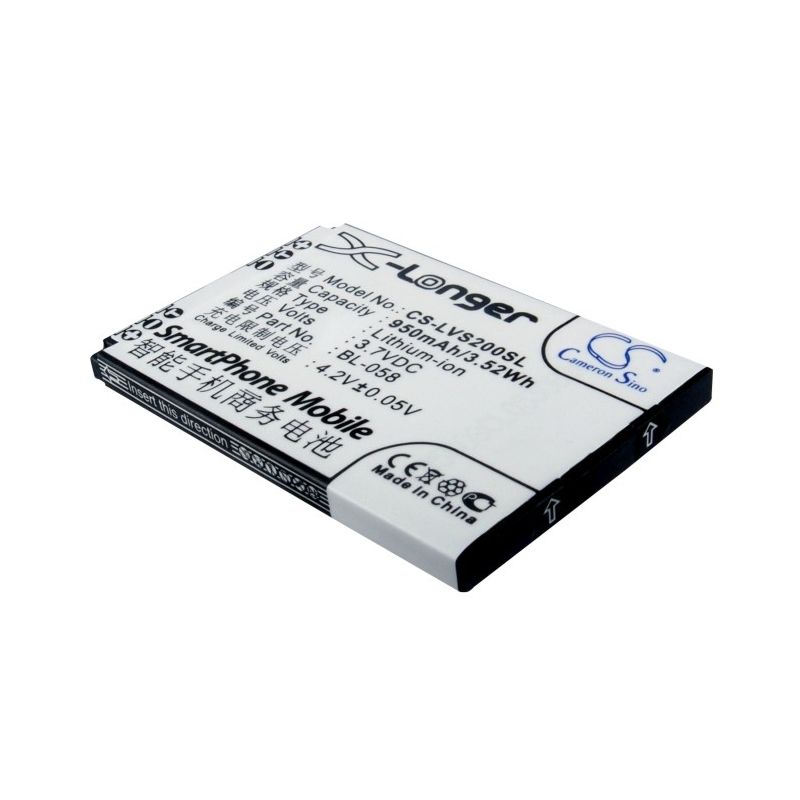Li-ion Battery fits Lenovo, a307, a320, e209 3.7V, 950mAh Communications Cameron Sino Technology Limited (Suspended)