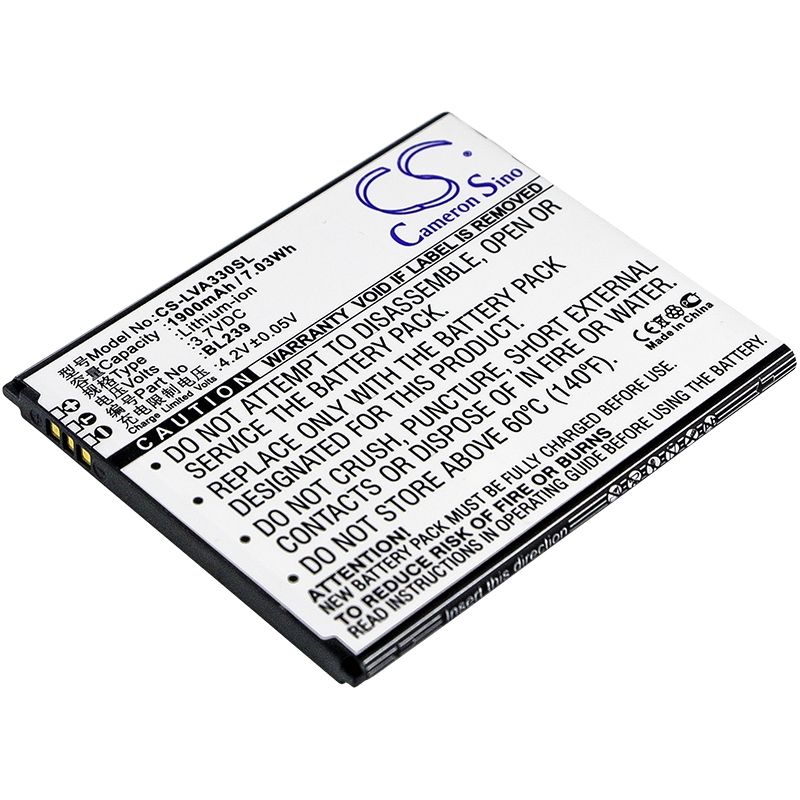 Li-ion Battery Fits Lenovo, A330e, A3500, A3500-hv 3.7v, 1900mah Mobile & SmartPhone Cameron Sino Technology Limited