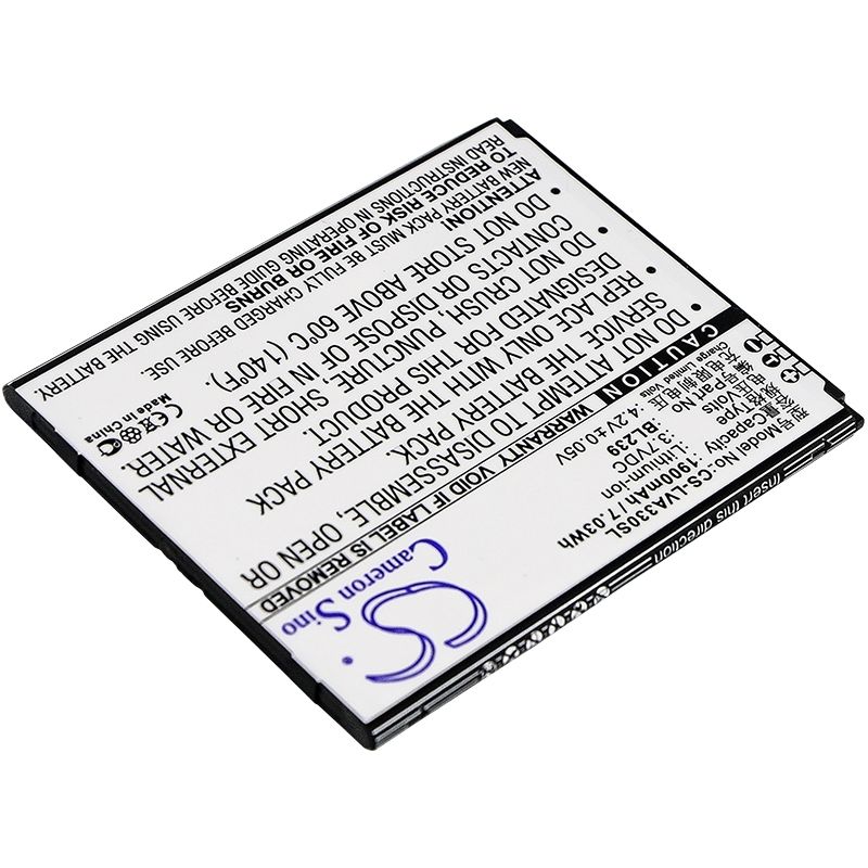 Li-ion Battery Fits Lenovo, A330e, A3500, A3500-hv 3.7v, 1900mah Mobile & SmartPhone Cameron Sino Technology Limited