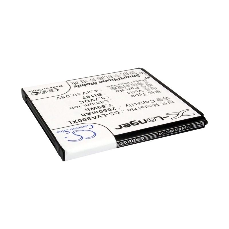 Li-ion Battery fits Lenovo, a798t, a800, a820t 3.7V, 2050mAh Mobile & SmartPhone Cameron Sino Technology Limited
