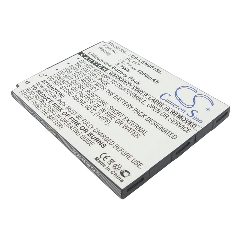 Li-ion Battery fits Lenovo, o1 3.7V, 1000mAh Communications Cameron Sino Technology Limited (Suspended)