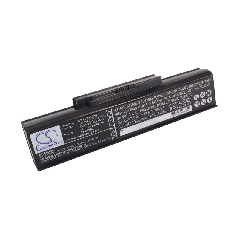 Li-ion Battery fits Lenovo, thinkpad Edge E43a, thinkpad Edge E43g, thinkpad Edge E43l 11.1V, 6600mAh Notebook & Laptop Cameron Sino Technology Limited