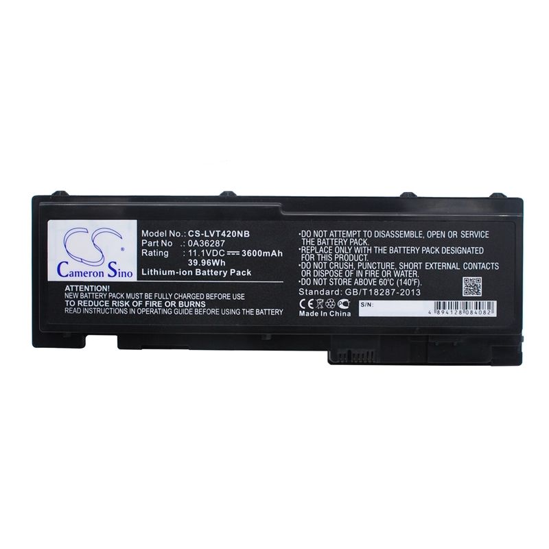 Li-ion Battery Fits Lenovo, Thinkpad T420s, Thinkpad T420s 4171-a13, Thinkpad T420si 11.1v, 3600mah Notebook & Laptop Cameron Sino Technology Limited