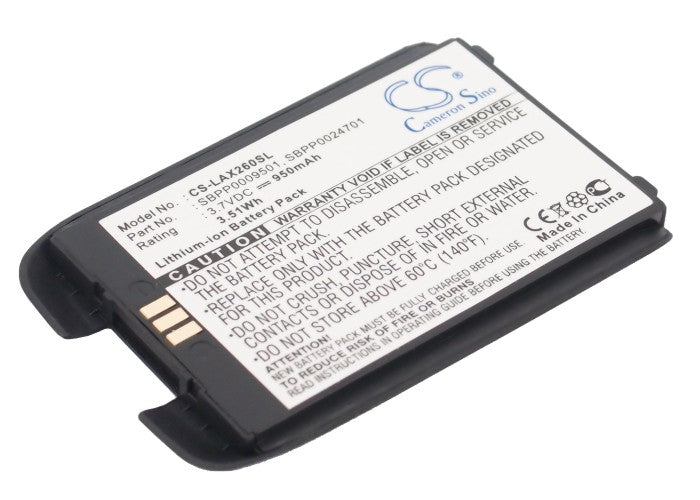 Li-ion Battery fits Lg, Ax260, Lx260, Rumor 3.7V, 950mAh Communications Cameron Sino Technology Limited (Suspended)