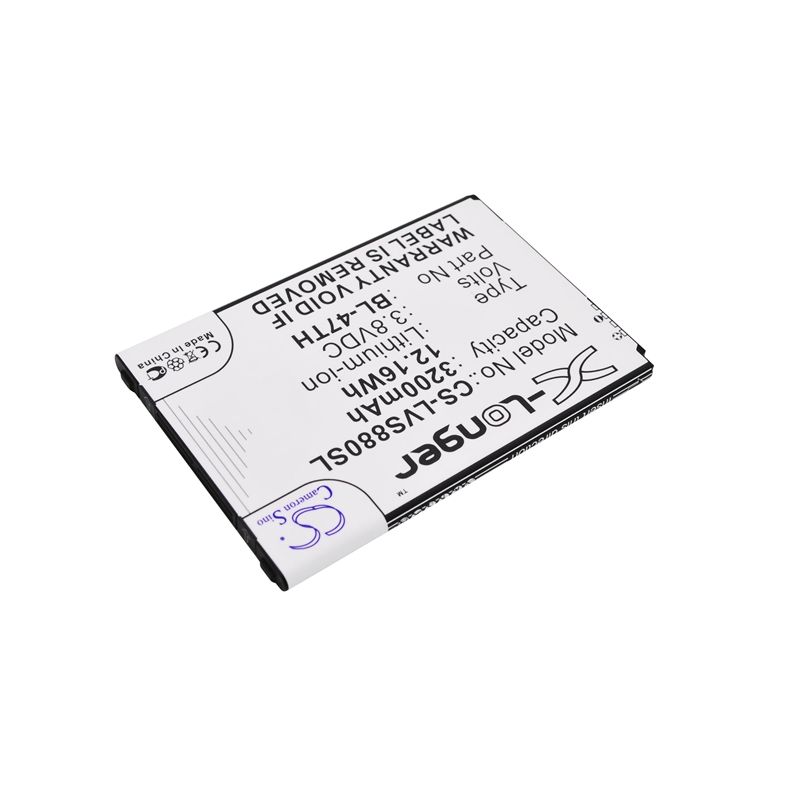 Li-ion Battery fits Lg, b1 lite, d631, d837 3.8V, 3200mAh Mobile & SmartPhone Cameron Sino Technology Limited