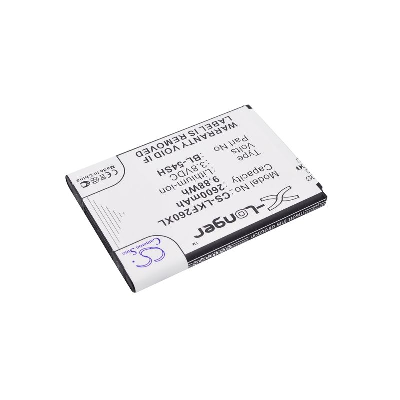 Li-ion Battery Fits Lg, Bello 2, Bello 2 Dual, Bello Ii 3.8v, 2600mah Mobile & SmartPhone Cameron Sino Technology Limited
