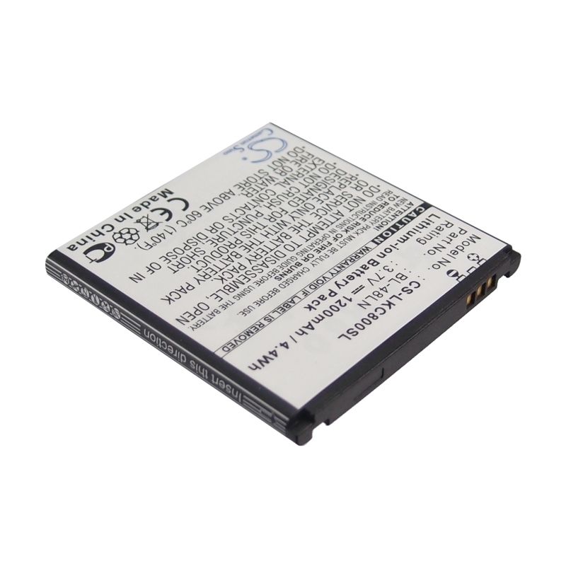 Li-ion Battery Fits Lg, C800dg, C800g, C800vl 3.7v, 1200mah Mobile & SmartPhone Cameron Sino Technology Limited