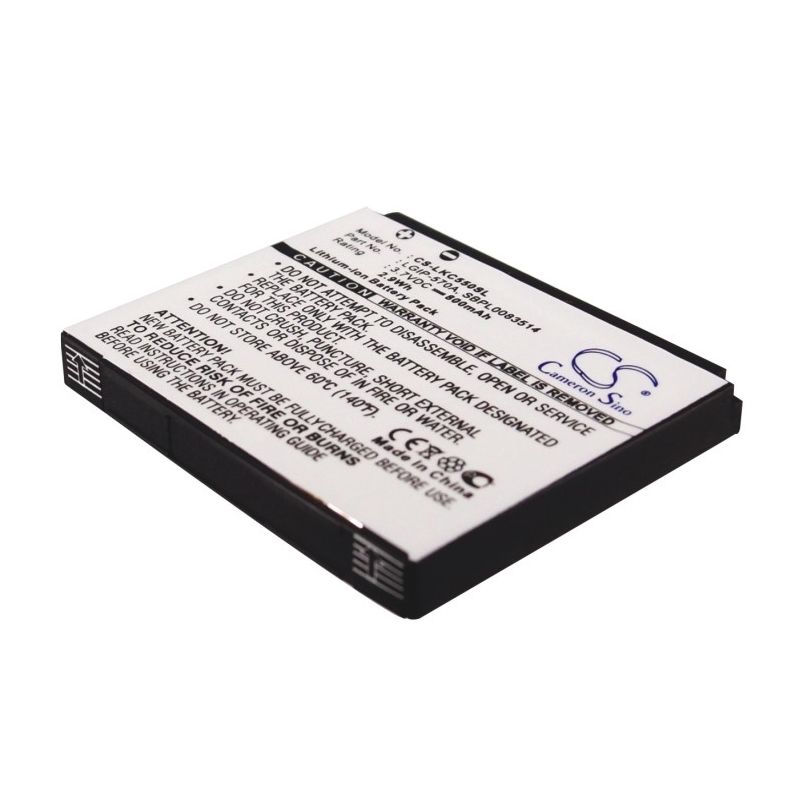 Li-ion Battery fits Lg, cf750, cookie plus, gd550 3.7V, 800mAh Mobile & SmartPhone Cameron Sino Technology Limited