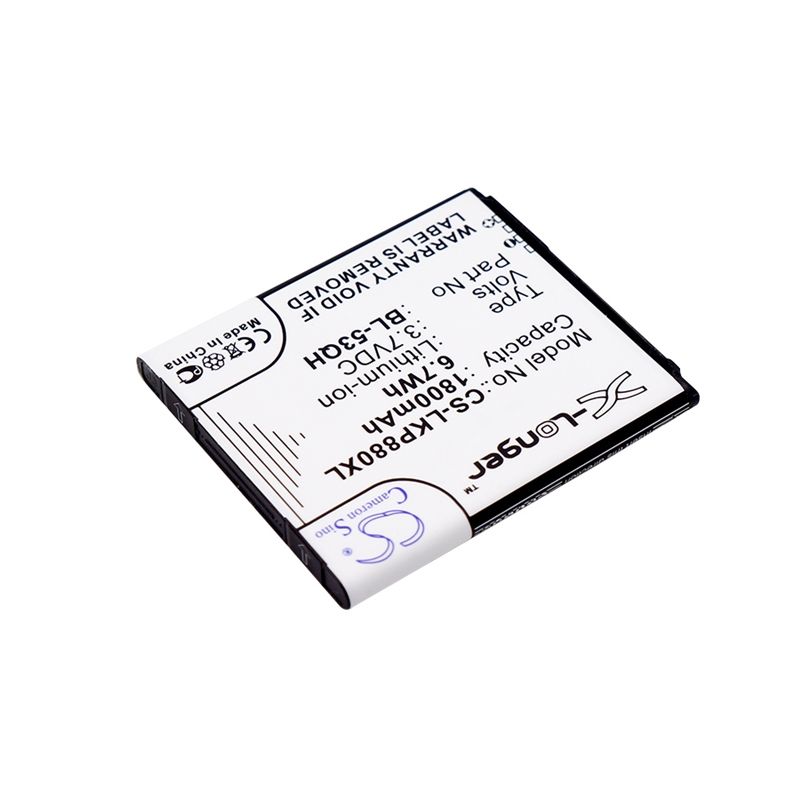 Li-ion Battery fits Lg, escape, f160k, f-160k 3.7V, 1800mAh Mobile & SmartPhone Cameron Sino Technology Limited