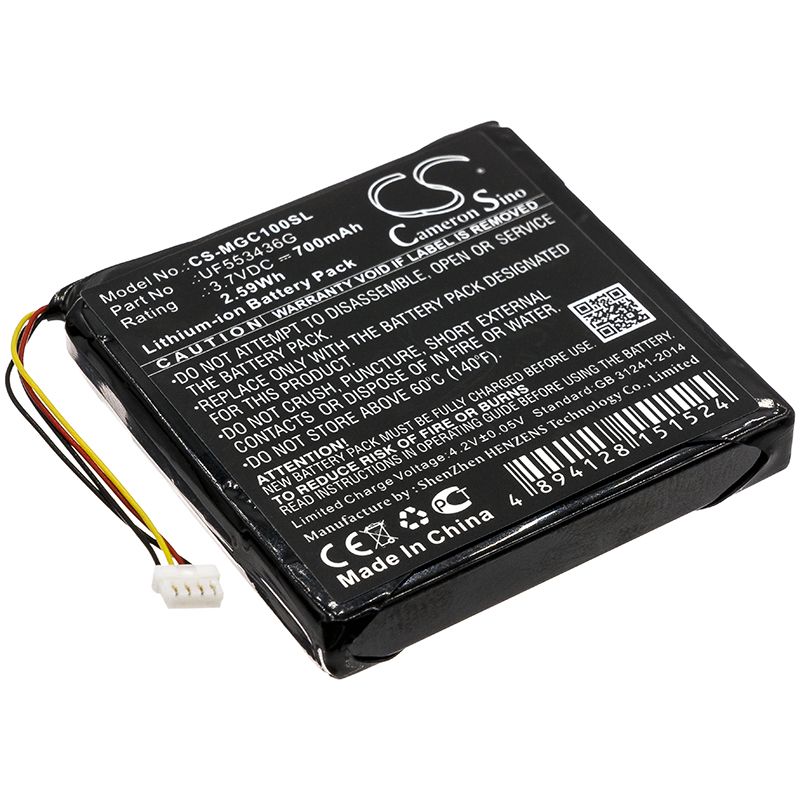Li-ion Battery fits Magellan, Cyclo 100, Cyclo100 3.7V, 700mAh GPS & Navigator Cameron Sino Technology Limited