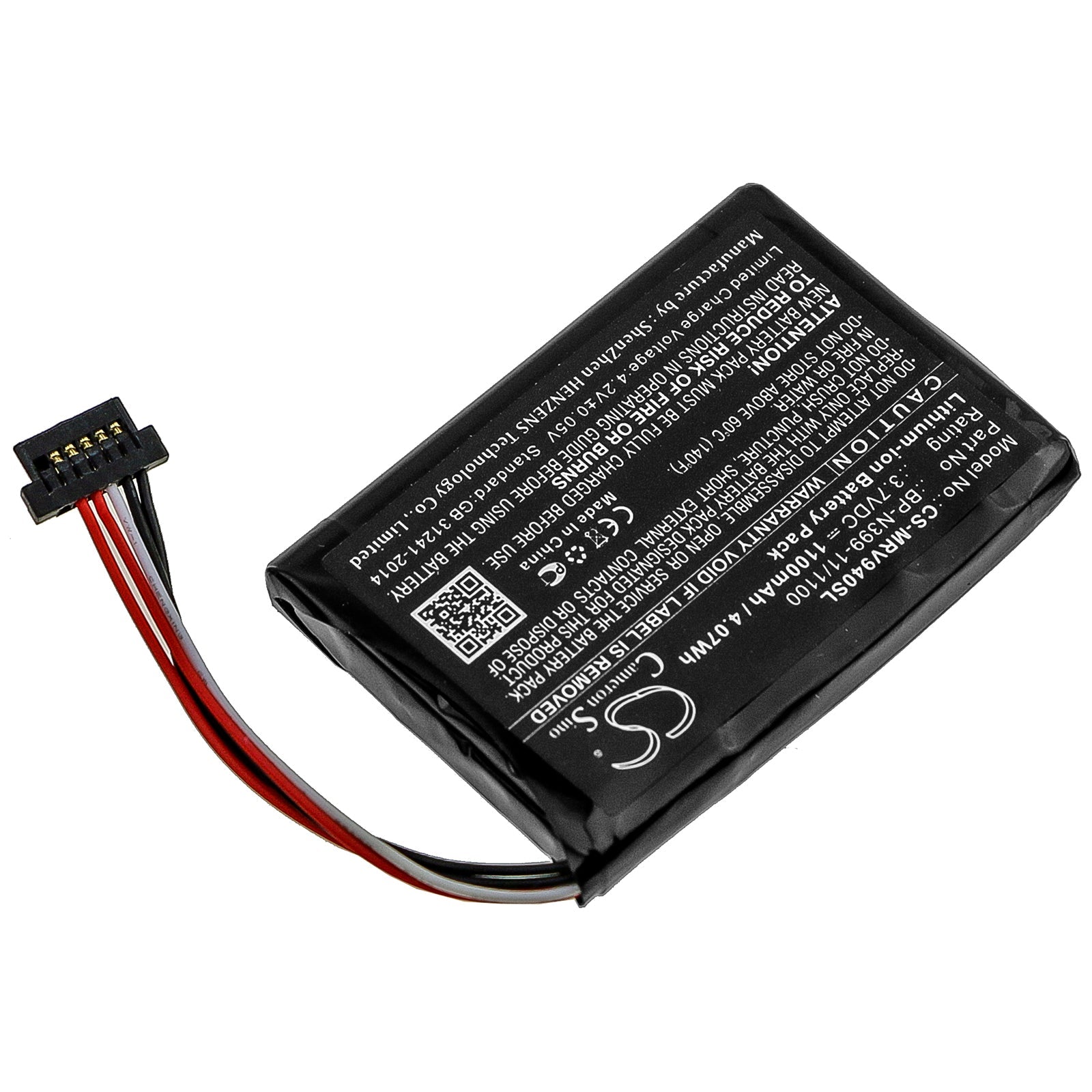 Li-ion Battery fits Magellan, Roadmate Rv 9490t-lmb 3.7V, 1100mAh GPS & Navigator Cameron Sino Technology Limited