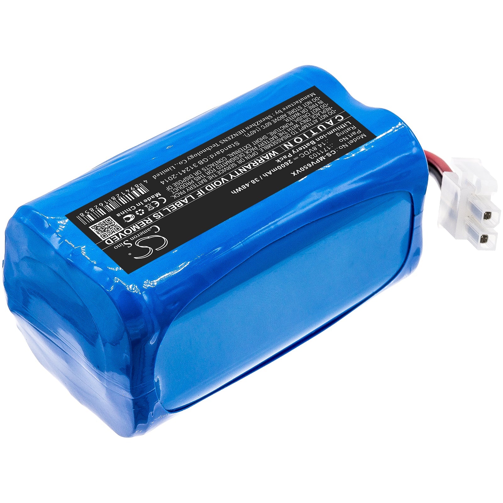 Li-ion Battery fits Mamibot, Prevac 650 14.8V, 2600mAh Vacuum Cameron Sino Technology Limited