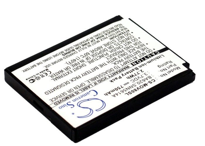 Li-ion Battery fits Motorola, A668, R880, V80 3.7V, 750mAh Communications Cameron Sino Technology Limited (Suspended)