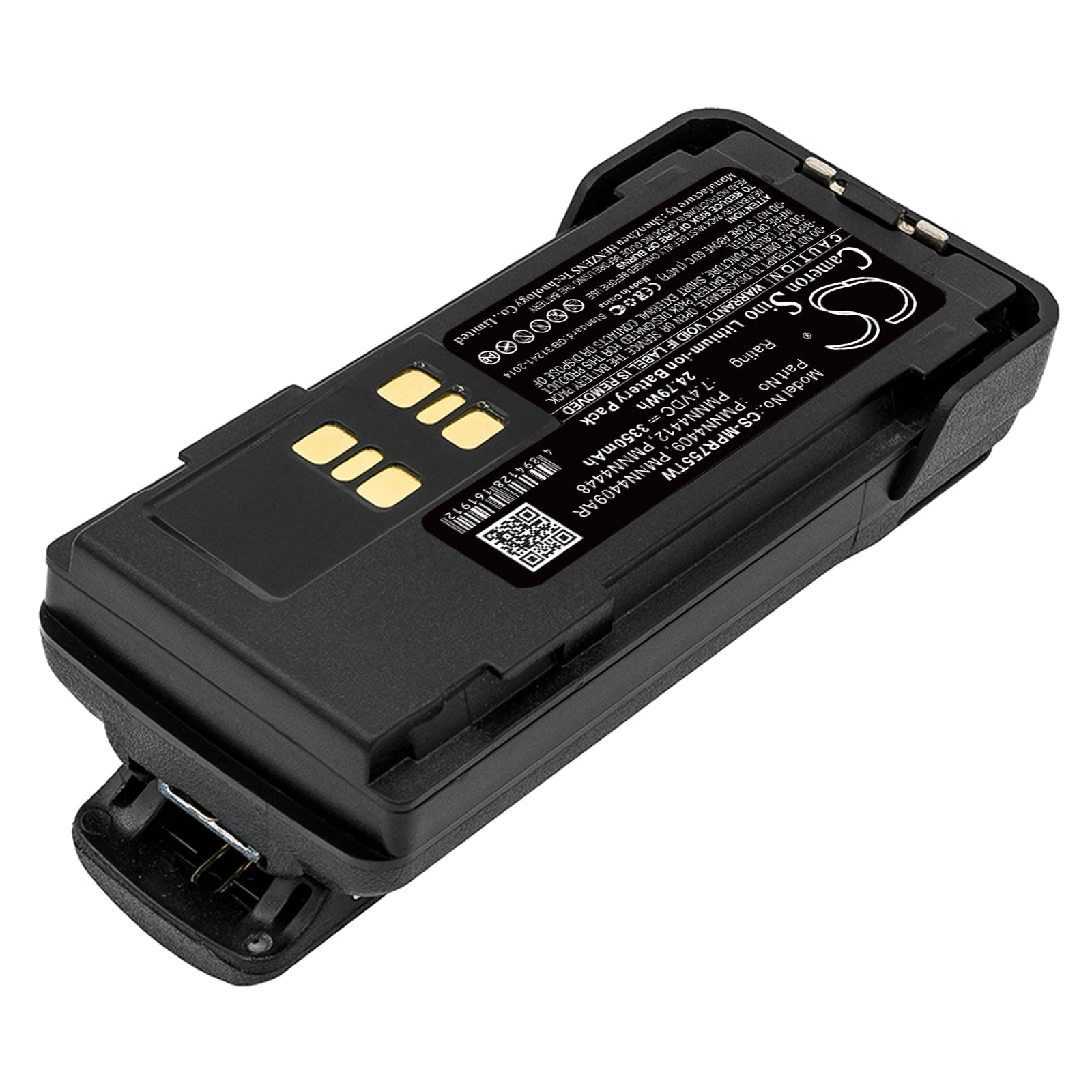 Li-ion Battery fits Motorola, Dp2600e, Dp4000 7.4V, 3350mAh Two-Way Radio Cameron Sino Technology Limited
