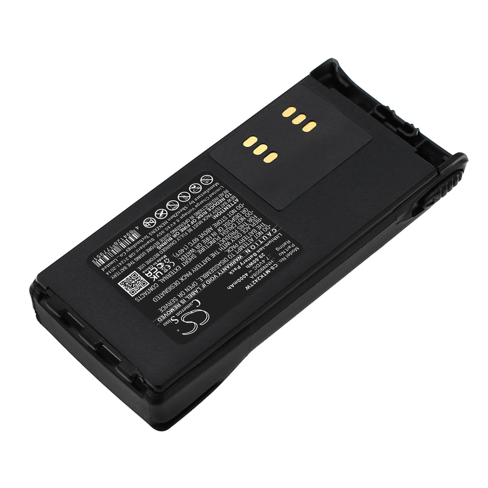 Li-ion Battery fits Motorola, Gp1280, Gp140 7.4V, 4000mAh / 29.60Wh Two-Way Radio Cameron Sino Technology Limited