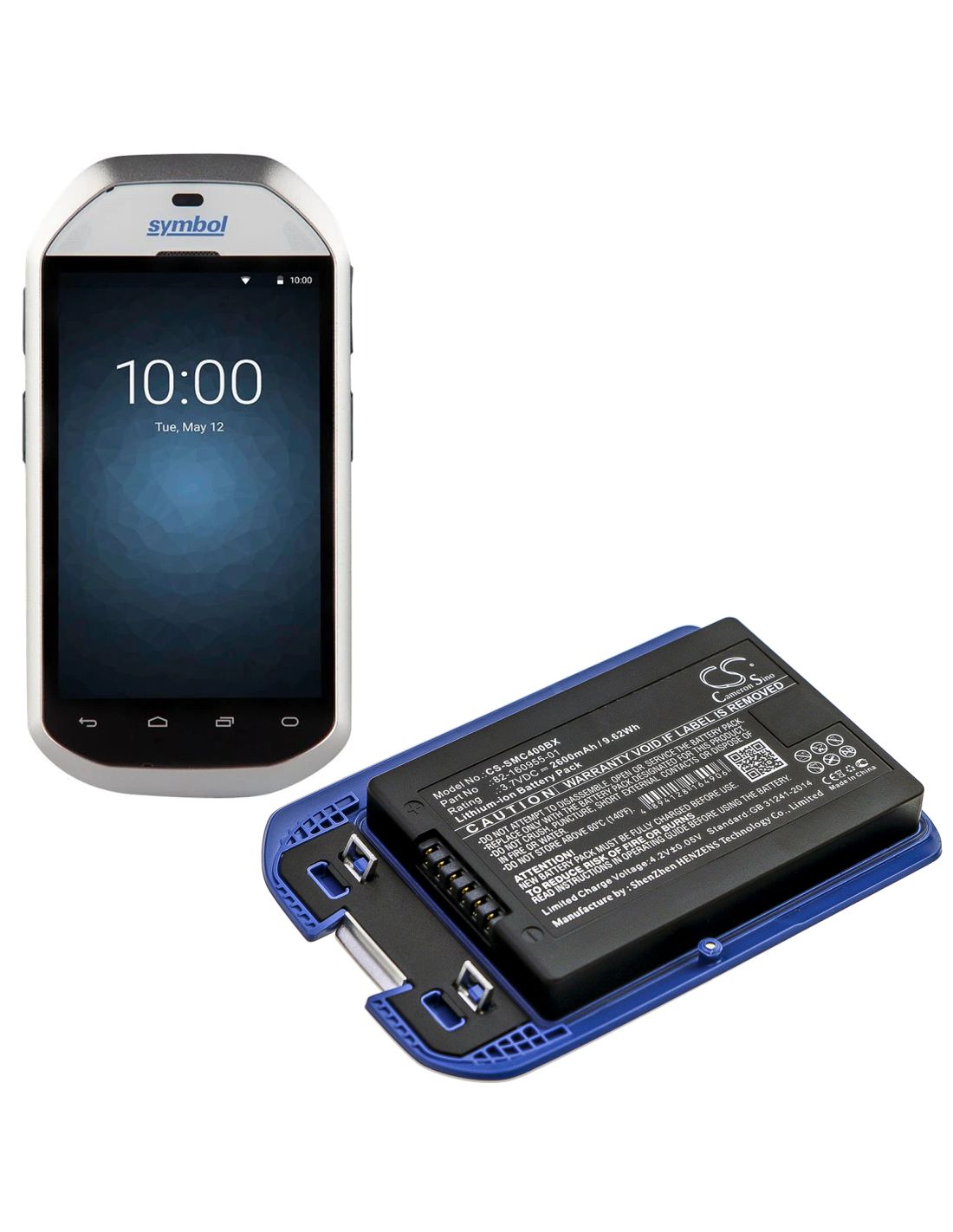 Li-ion Battery fits Motorola, Mc40, Mc40c, Mc40n0 3.7V, 2600mAh Barcode Scanner Cameron Sino Technology Limited