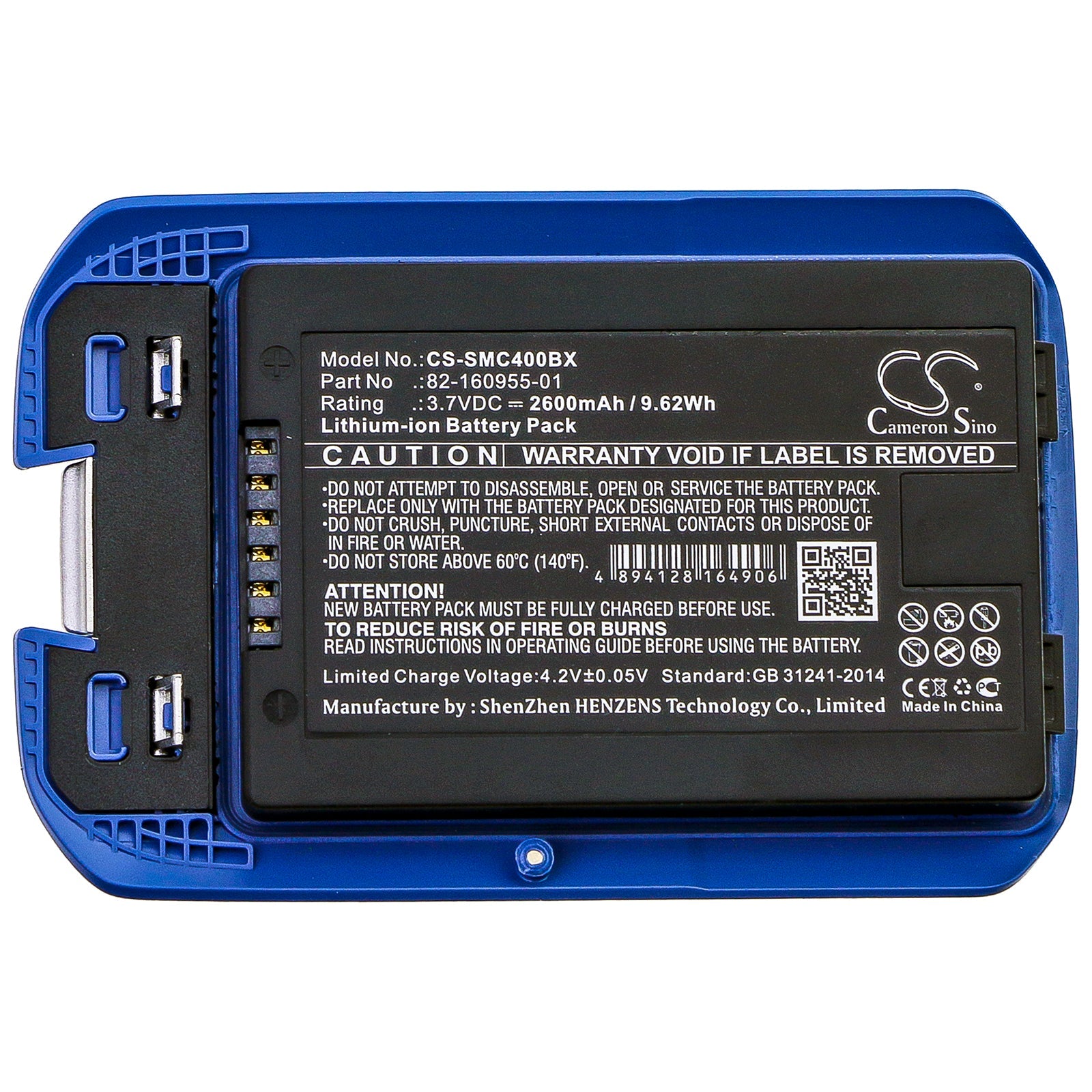 Li-ion Battery fits Motorola, Mc40, Mc40c, Mc40n0 3.7V, 2600mAh Barcode Scanner Cameron Sino Technology Limited