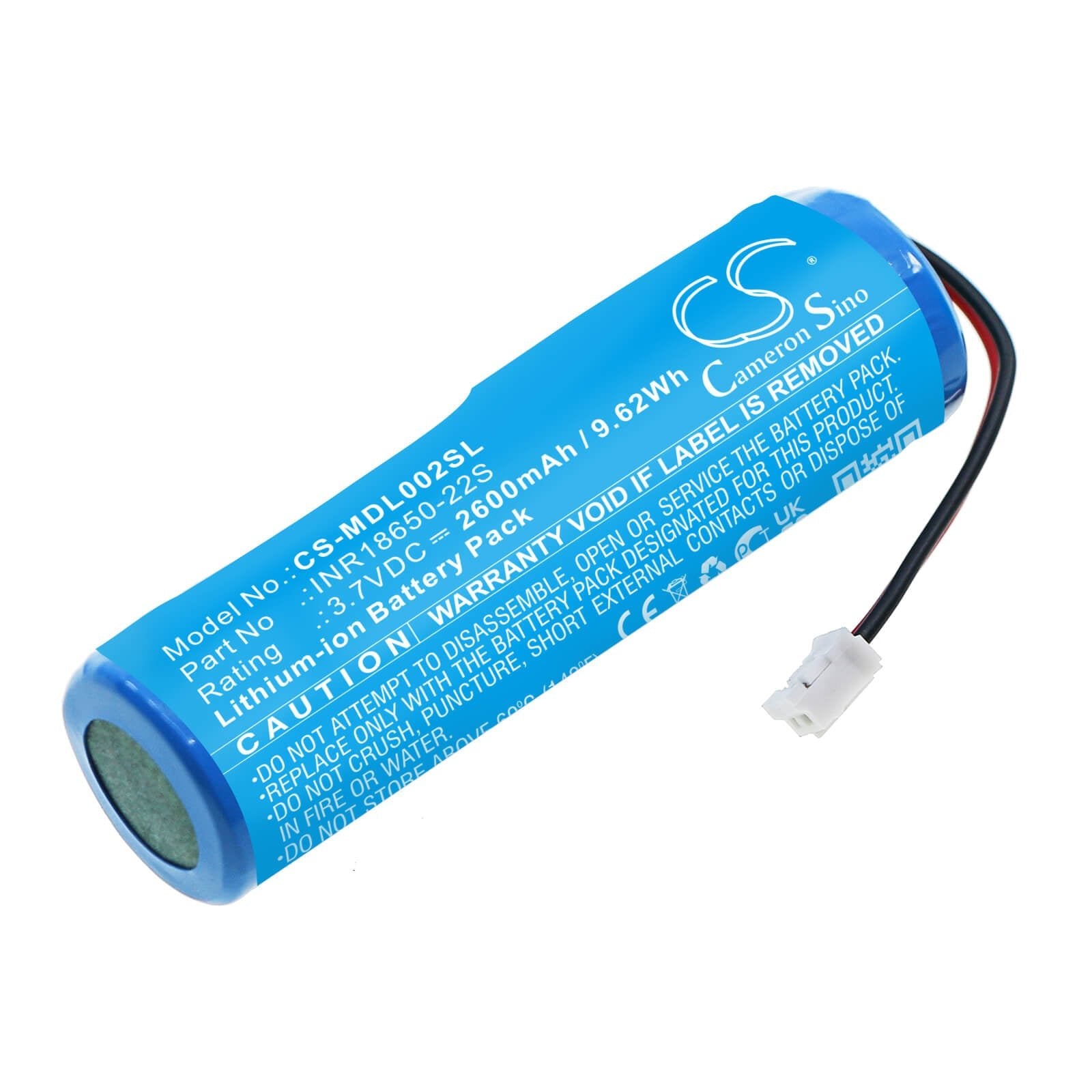 Li-ion Battery fits Muid, H-dl-02 3.7V, 2600mAh / 9.62Wh Personal Care Cameron Sino Technology Limited
