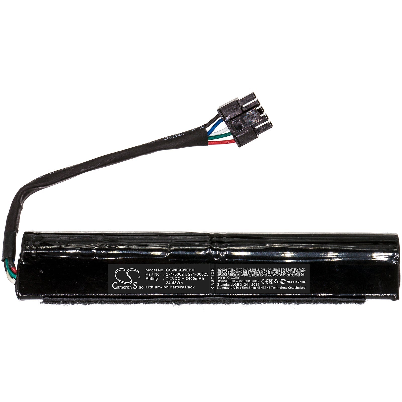 Li-ion Battery fits Netapp, 271-00024, 271-00024+c0, Es3242, Nexergy, 271-00024, 271-00025, 271-00029 7.2V, 3400mAh RAID Controller Cameron Sino Technology Limited