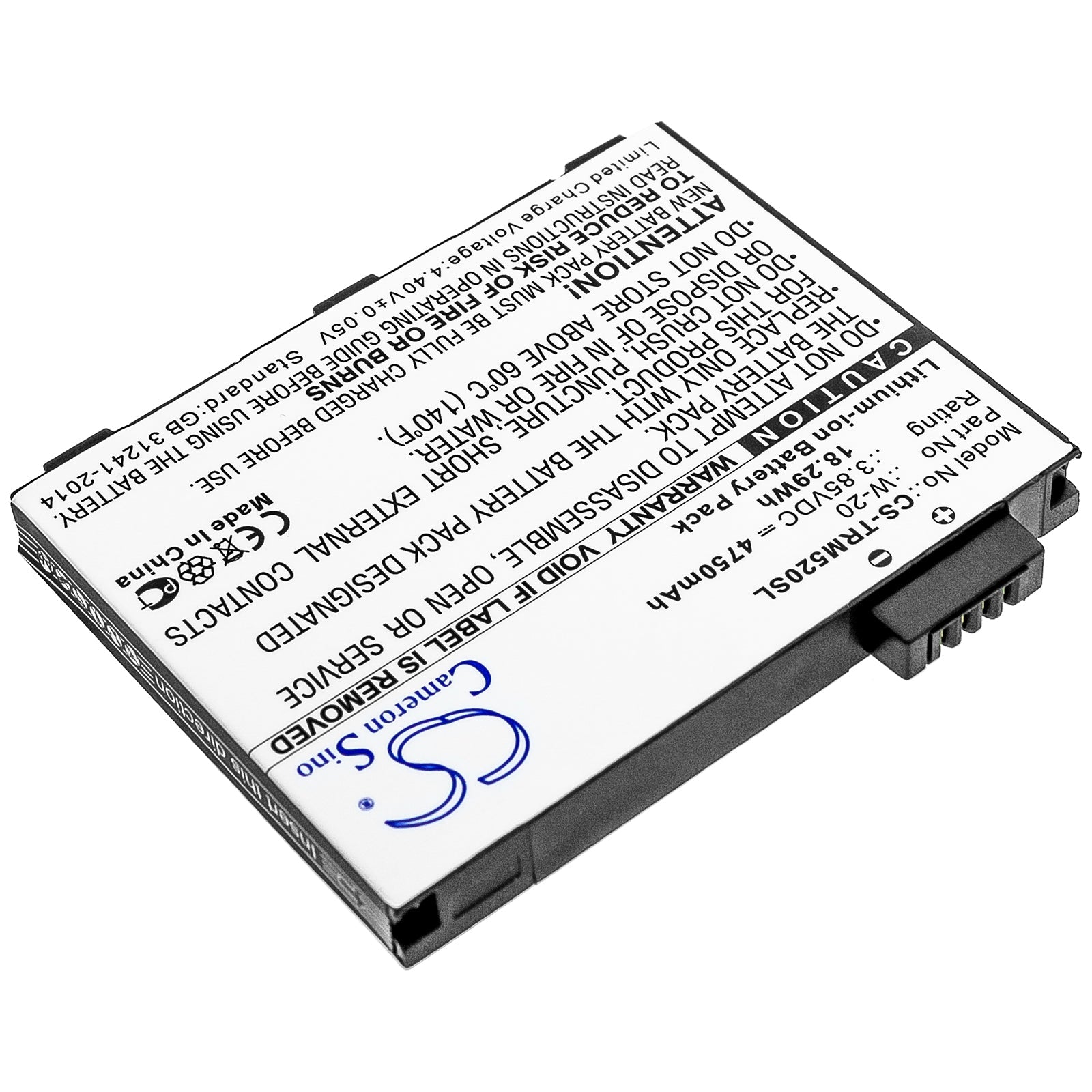 Li-ion Battery fits Netgear, Mr5000, Mr5100, Mr5200 3.85V, 4750mAh Hotspot Cameron Sino Technology Limited