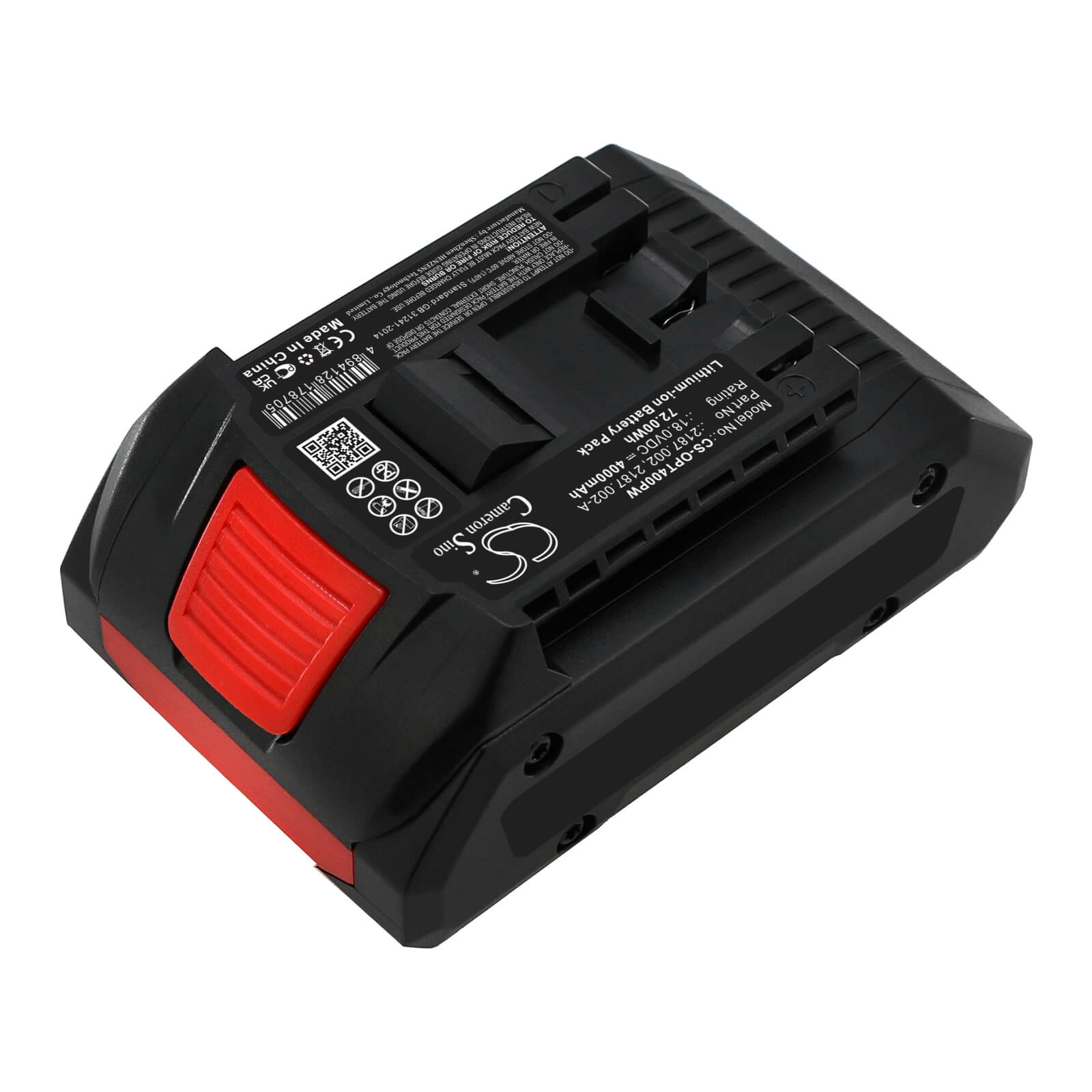 Li-ion Battery fits Orgapack, Or-t250, Or-t400 18.0V, 4000mAh / 72.00Wh Strapping Tools Cameron Sino Technology Limited