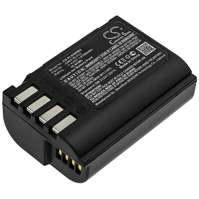 Li-ion Battery fits Panasonic, Lumix Dc-s5, Lumix Dc-s5k 7.4V, 2250mAh Camera Cameron Sino Technology Limited