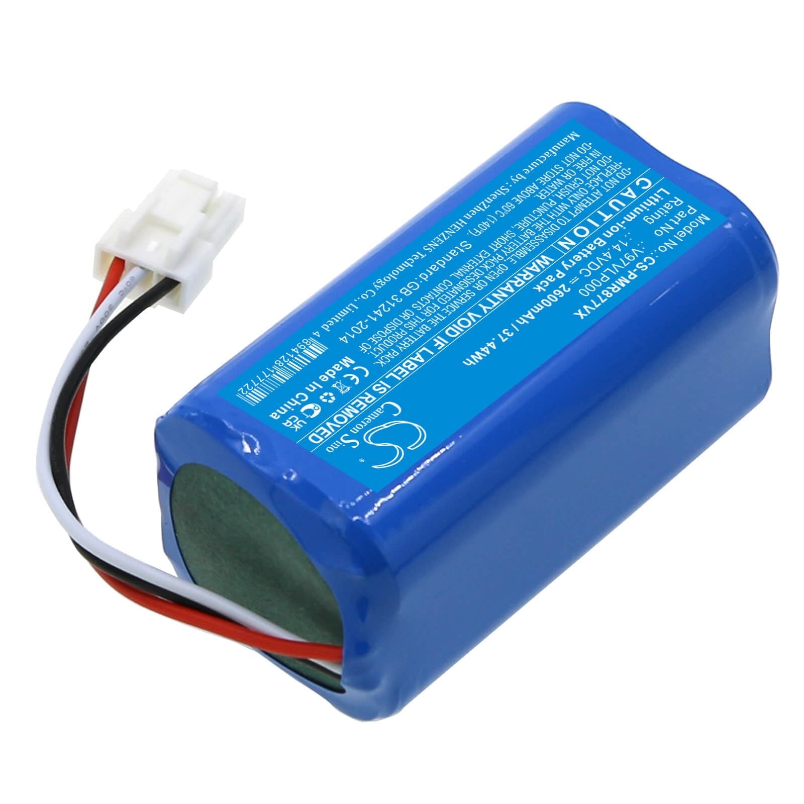Li-ion Battery fits Panasonic, Mc-6rb75, Mc-8r76c 14.4V, 2600mAh / 37.44Wh Vacuum Cameron Sino Technology Limited