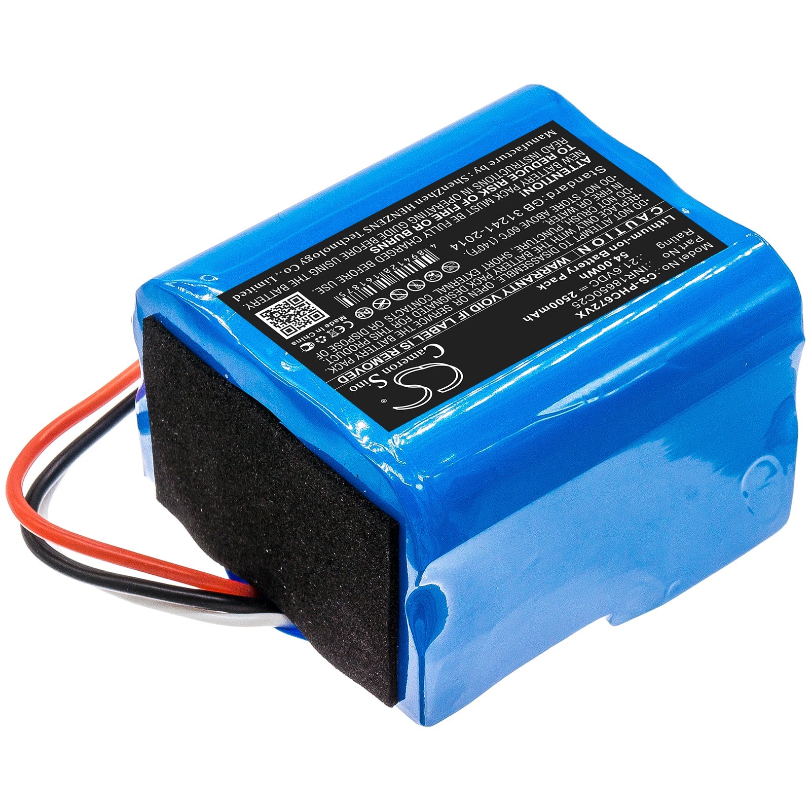 Li-ion Battery fits Philips, Inr18650c25 21.6V, 2500mAh Vacuum Cameron Sino Technology Limited