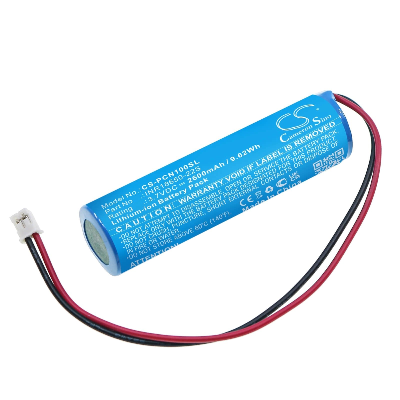 Li-ion Battery fits Phiten, Cn100001 3.7V, 2600mAh / 9.62Wh Personal Care Cameron Sino Technology Limited