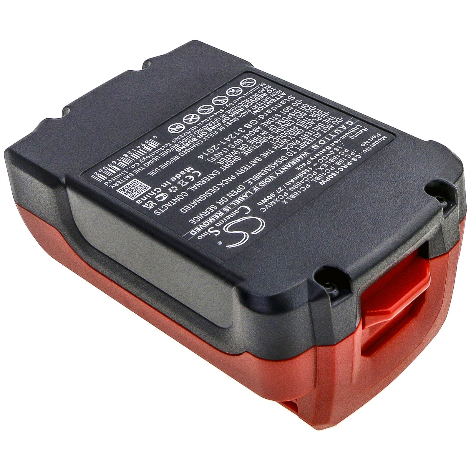 Li-ion Battery fits Porter Cable, Pc1800d, Pc1800l, Pc1800rs 18.0V, 1500mAh Power Tools Cameron Sino Technology Limited