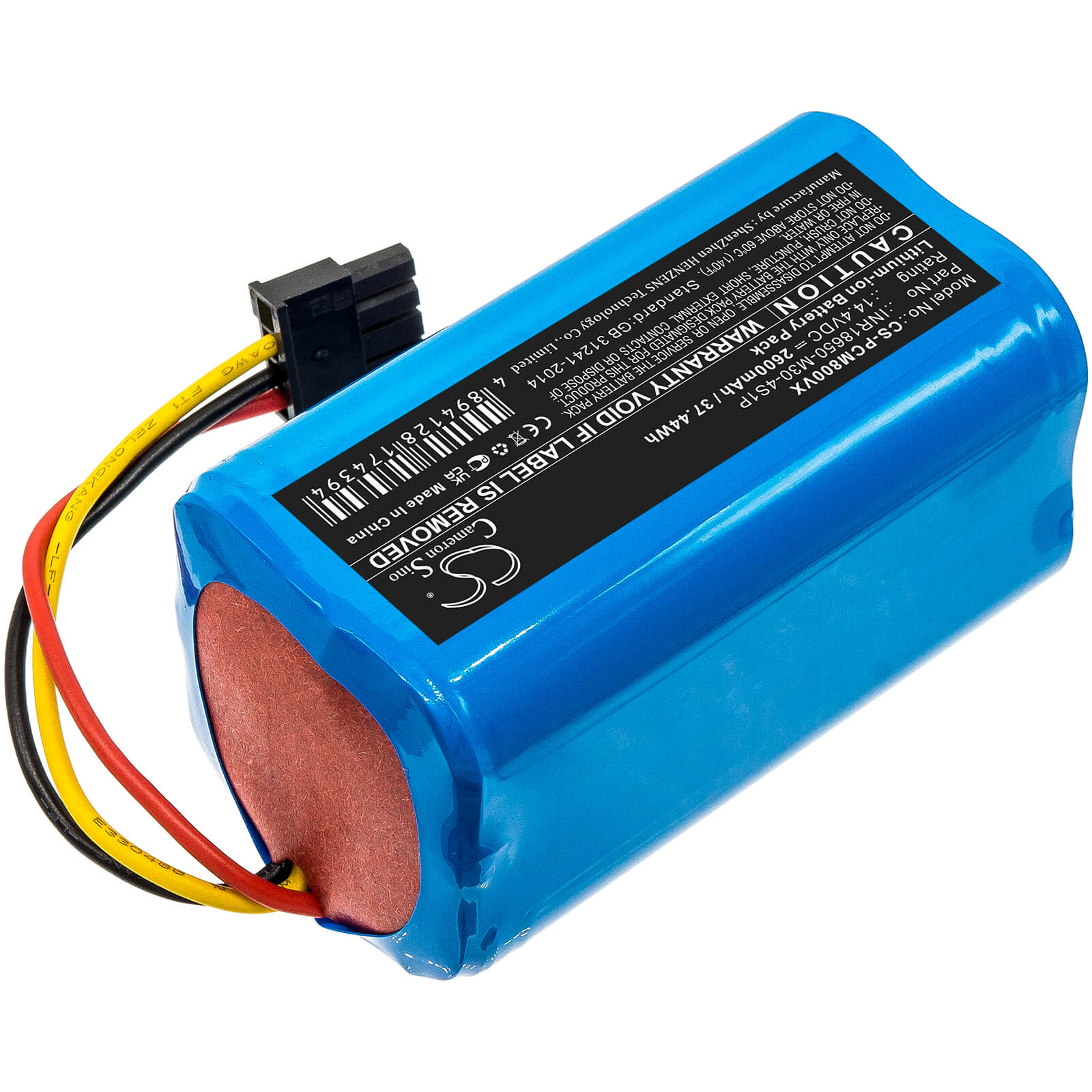 Li-ion Battery fits Proscenic, M8 14.4V, 2600mAh / 37.44Wh Vacuum Cameron Sino Technology Limited