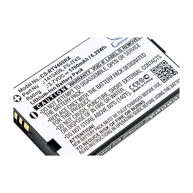 Li-ion Battery Fits Reely, Gt4 Evo 3.7v, 1700mah Remote Controller Cameron Sino Technology Limited