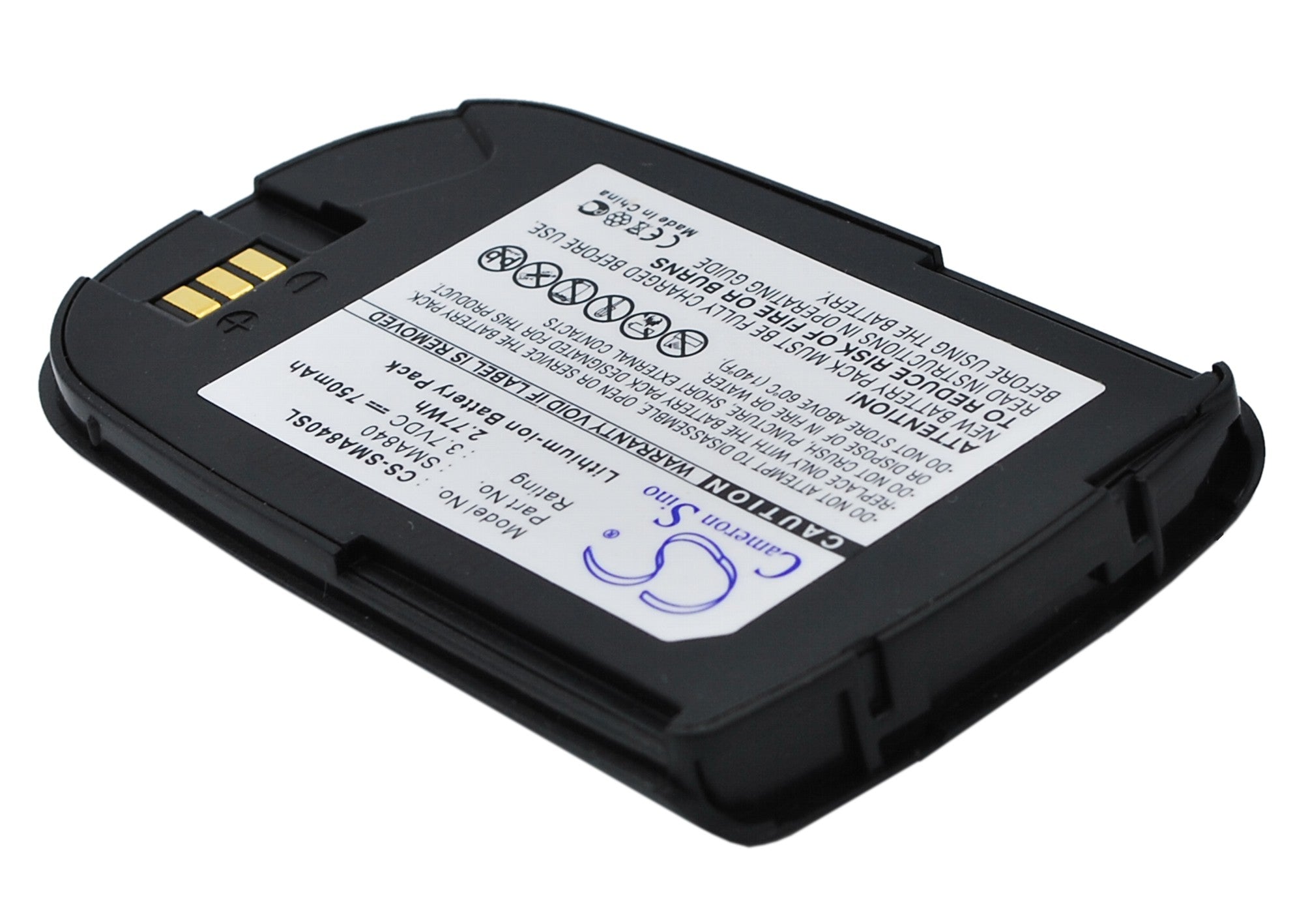 Li - ion Battery fits Samsung, Pm - a840, Sph - a820, Sph - a840 3.7V, 750mAh - Batterybuyer.ca