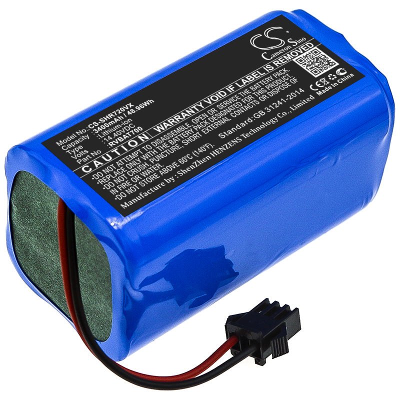 Li-ion Battery fits Shark, Ion Robot 700, Ion Robot 720 14.4V, 3400mAh Vacuum Cameron Sino Technology Limited