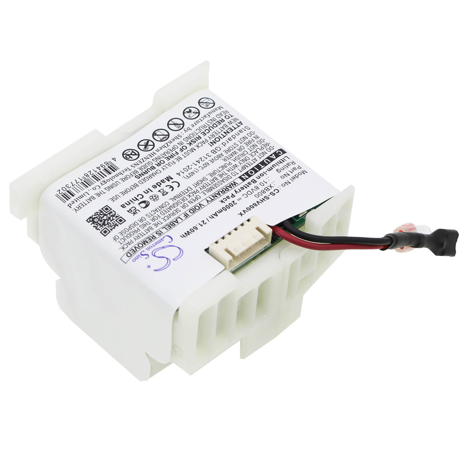 Li-ion Battery fits Shark, Lv800, Lv801 10.8V, 2000mAh / 21.60Wh Vacuum Cameron Sino Technology Limited