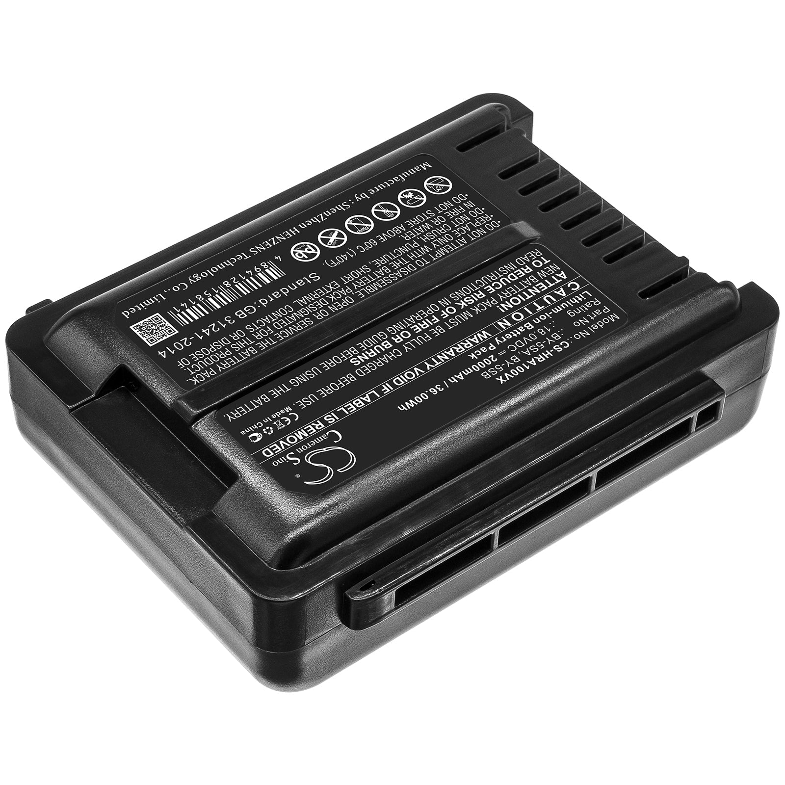 Li-ion Battery fits Sharp, By-5sa, By-5sb 18.0V, 2000mAh Vacuum Cameron Sino Technology Limited